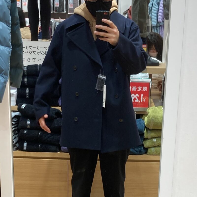 初売り UNIQLO ＋j +Jダブルフェイスピーコート +J レディース